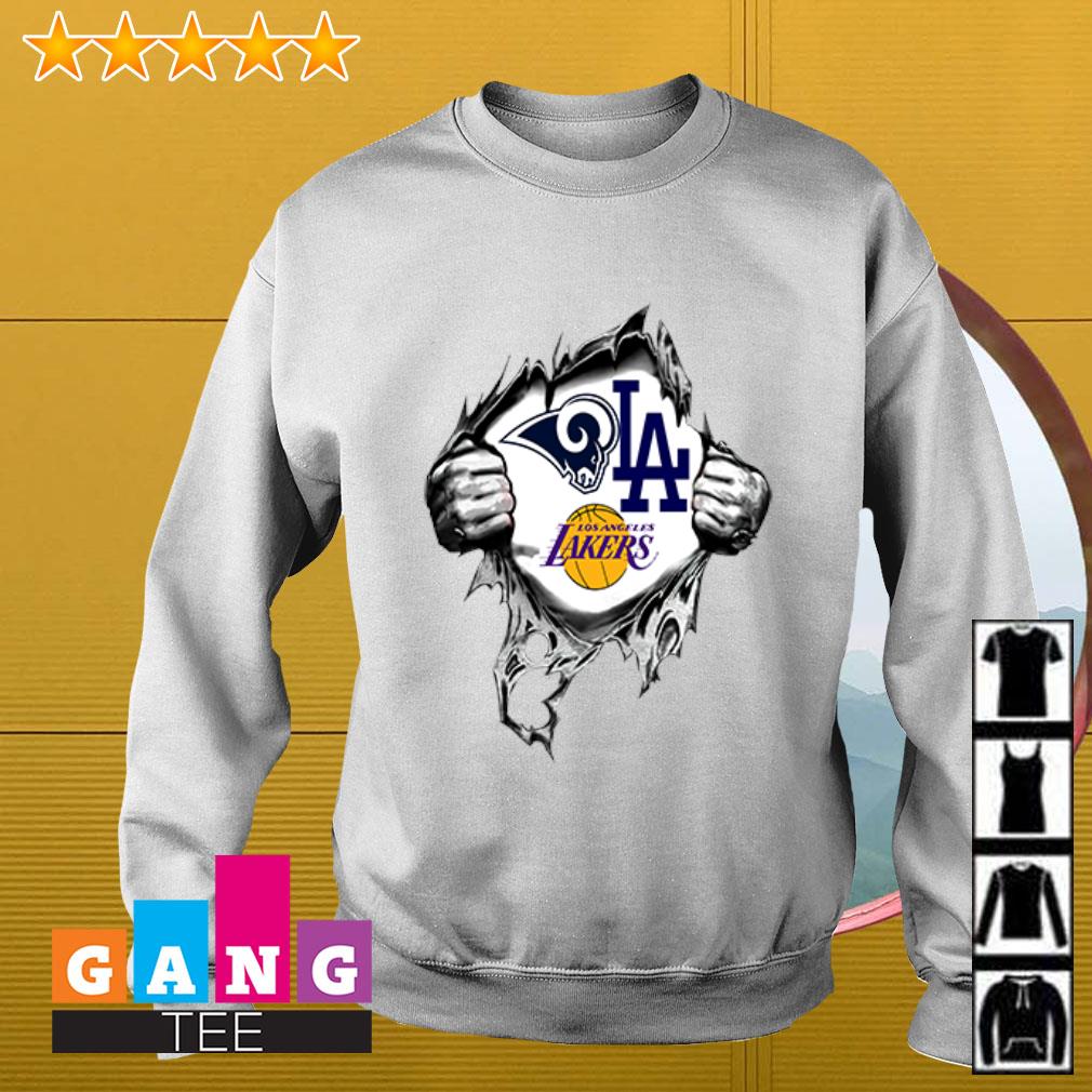 Los Angeles Rams Dodgers And Lakers Inside Me T Shirts, Hoodies,  Sweatshirts & Merch