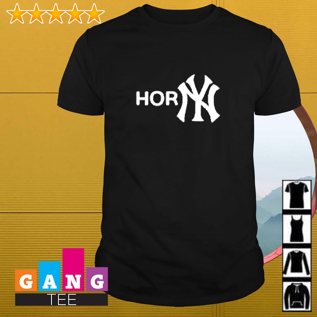 Horny New York Yankees logo shirt, hoodie, sweater, long sleeve and tank top