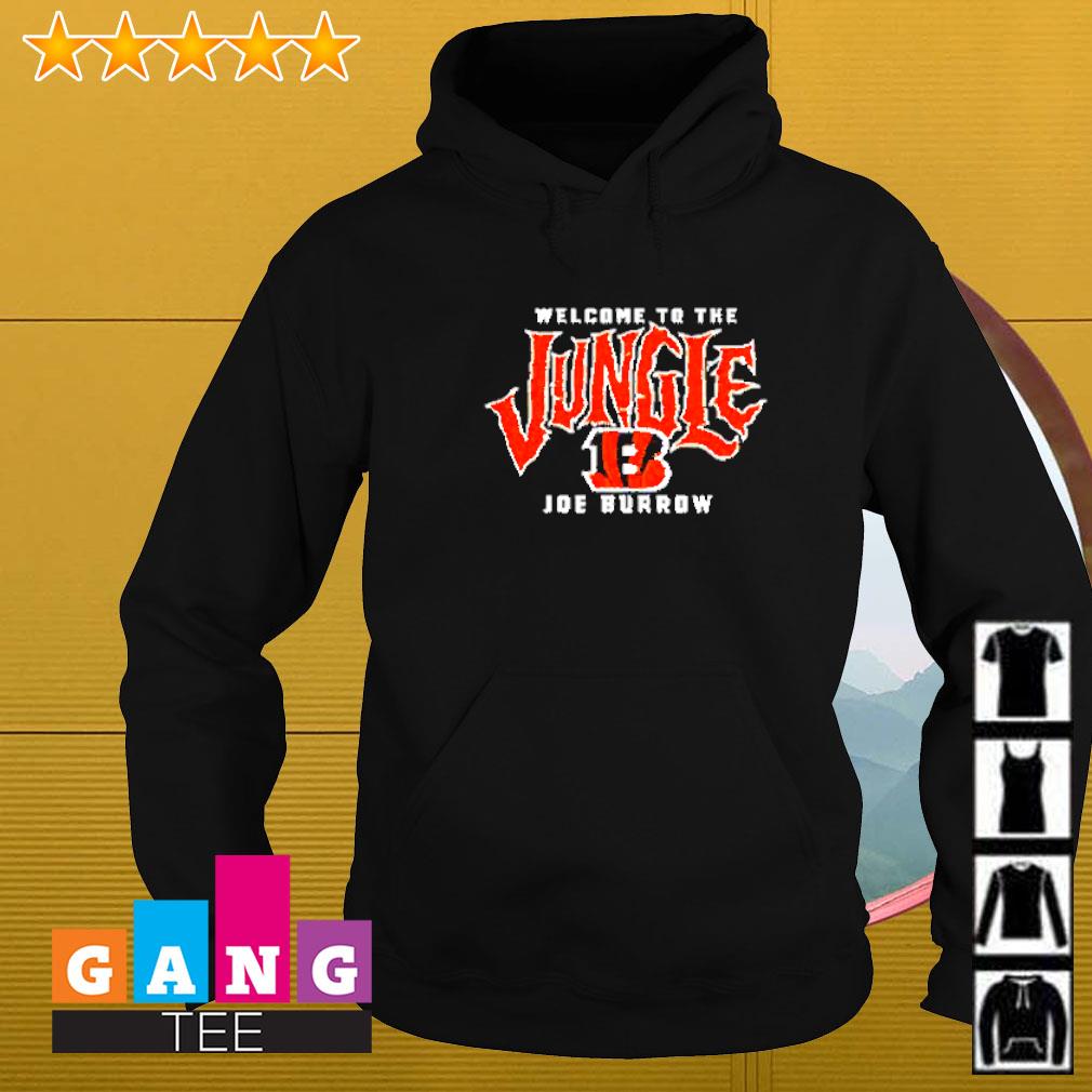 Joe Burrow Cincinnati Bengals welcome to the jungle shirt, hoodie