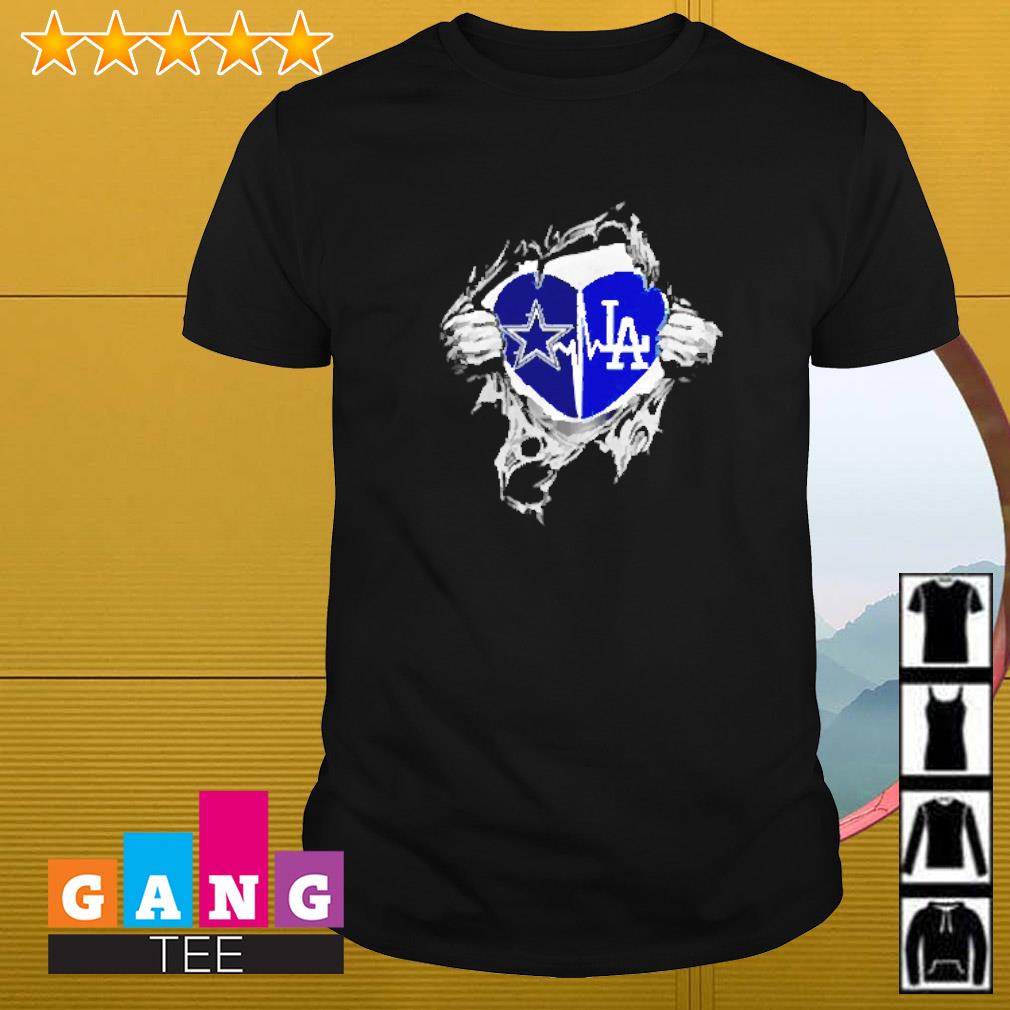 Dallas Cowboys and Los Angeles Dodgers inside me shirt, hoodie, sweater