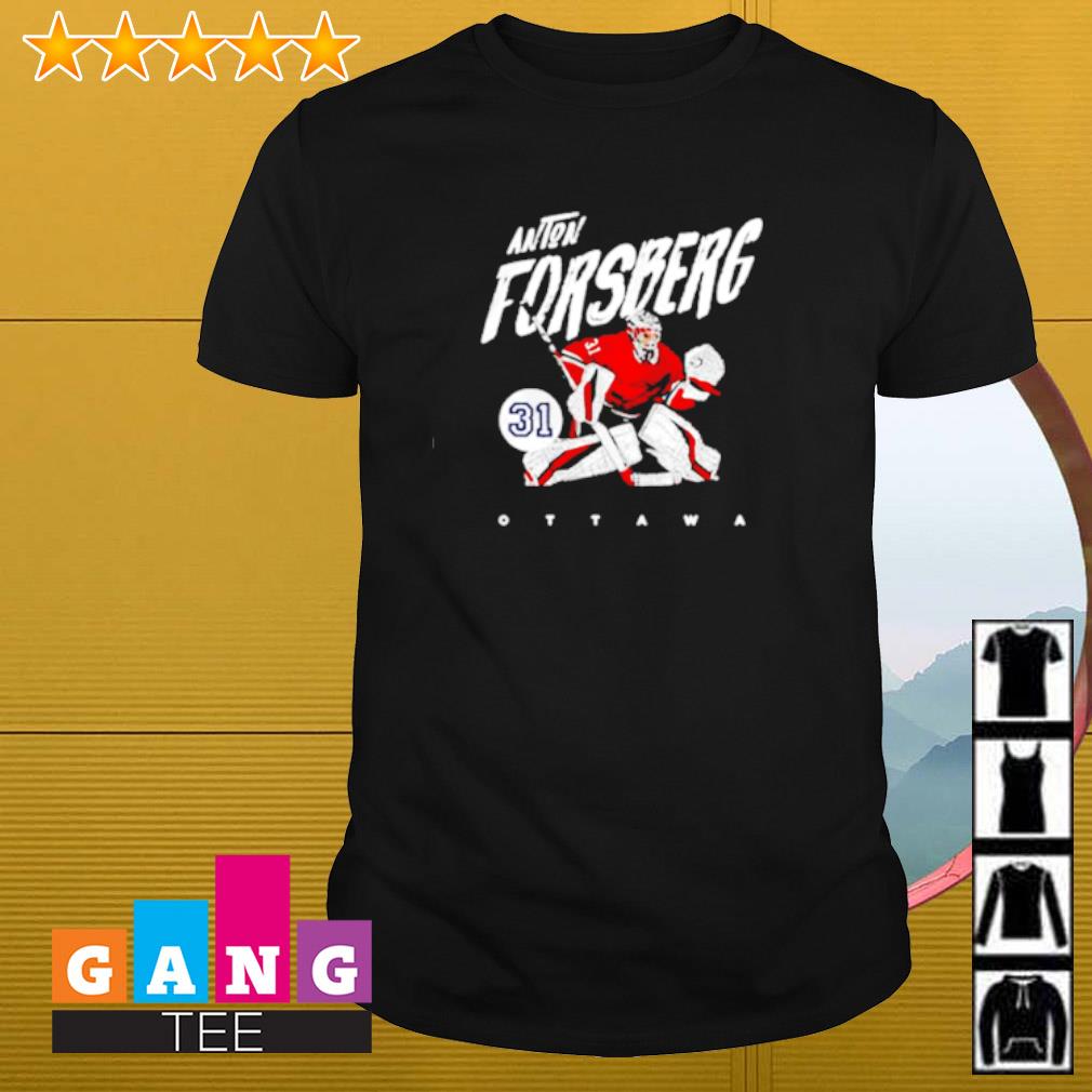 Funny Anton Forsberg Ottawa Senators grunge shirt