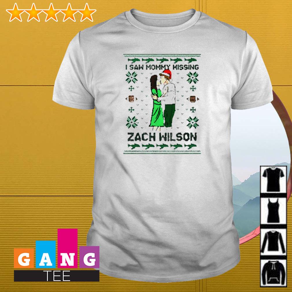 I saw mommy kissing zach wilson Christmas shirt, hoodie, sweater, long  sleeve and tank top