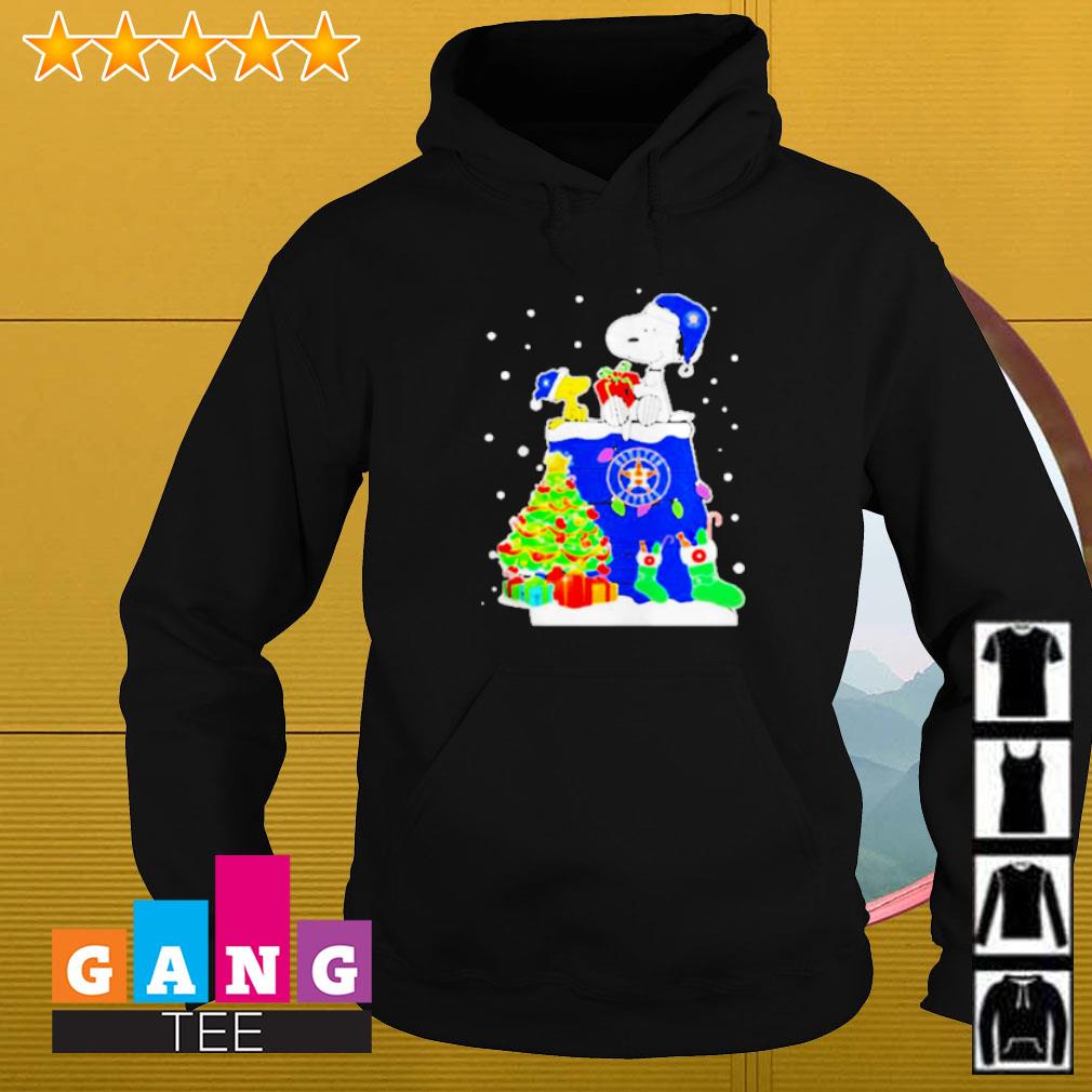 Snoopy And Woodstock Houston Astros Merry Christmas Shirt - Freedomdesign