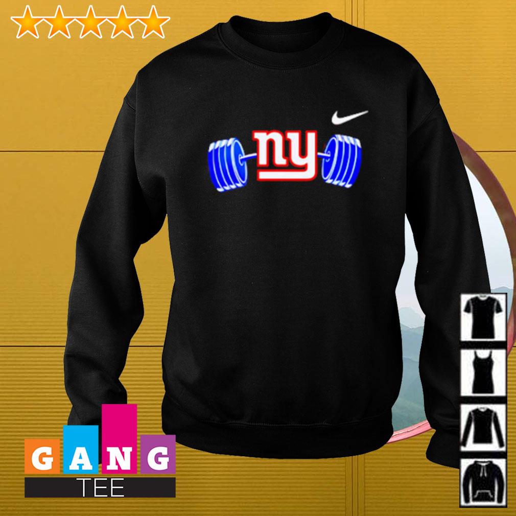 New York Giants weight barbell shirt, hoodie, sweater and v-neck t-shirt