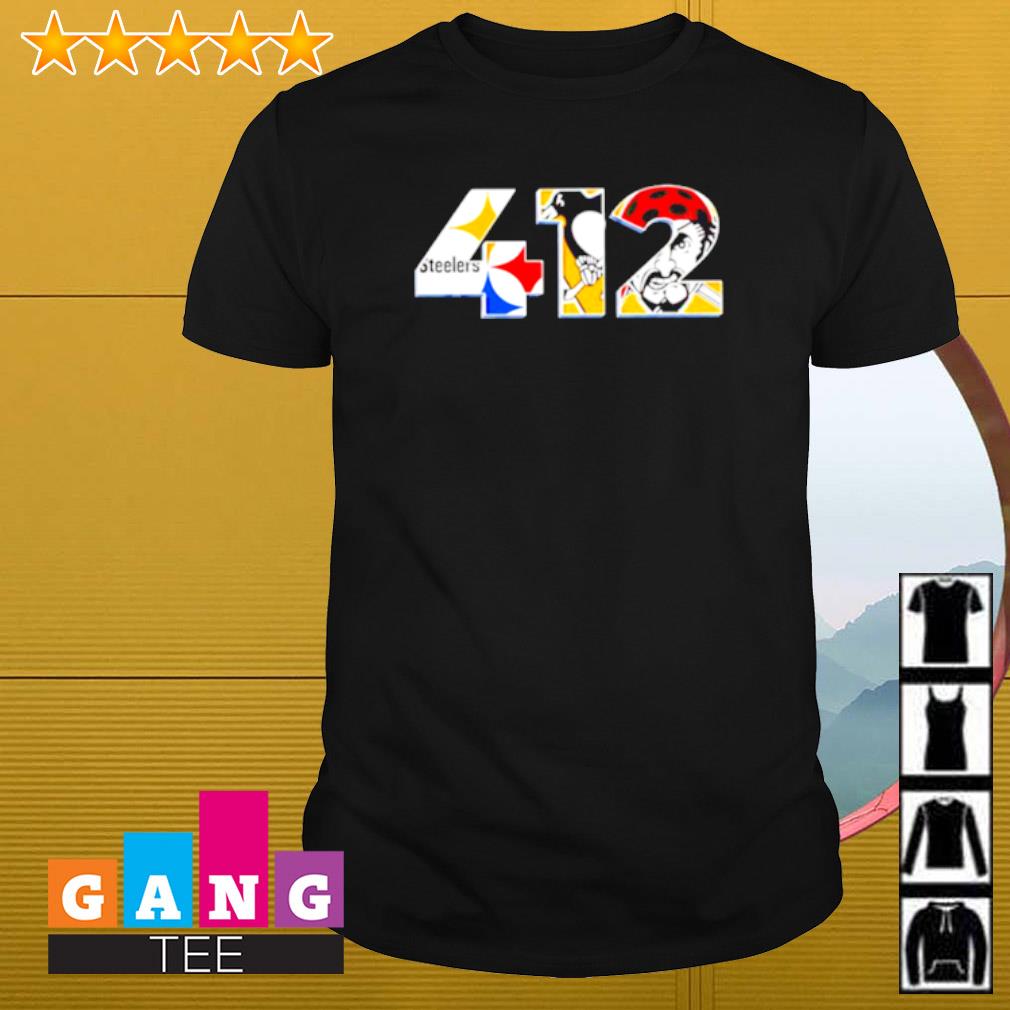 Official Logo Pittsburgh Steelers Penguins and Pirates 412 shirt