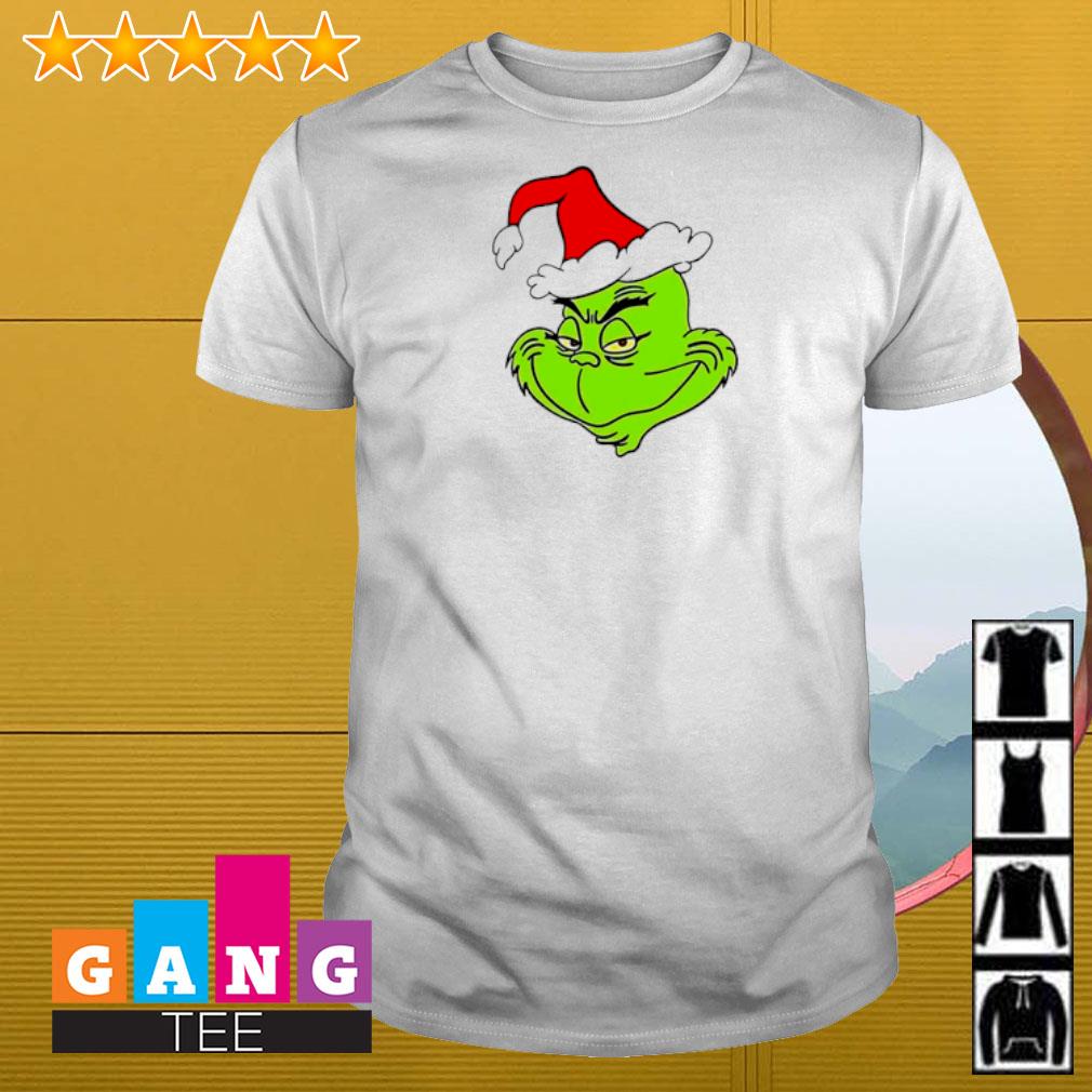 Awesome Grinch Santa hat Christmas shirt