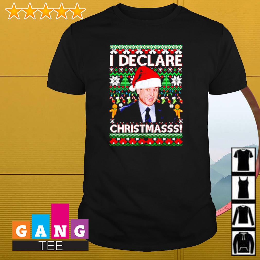 Awesome Michael Scott I declare Christmasss shirt