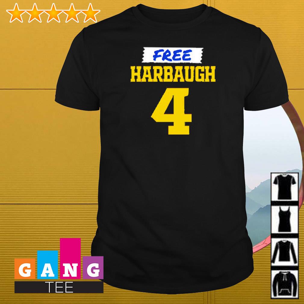 Best Free Harbaugh number four shirt