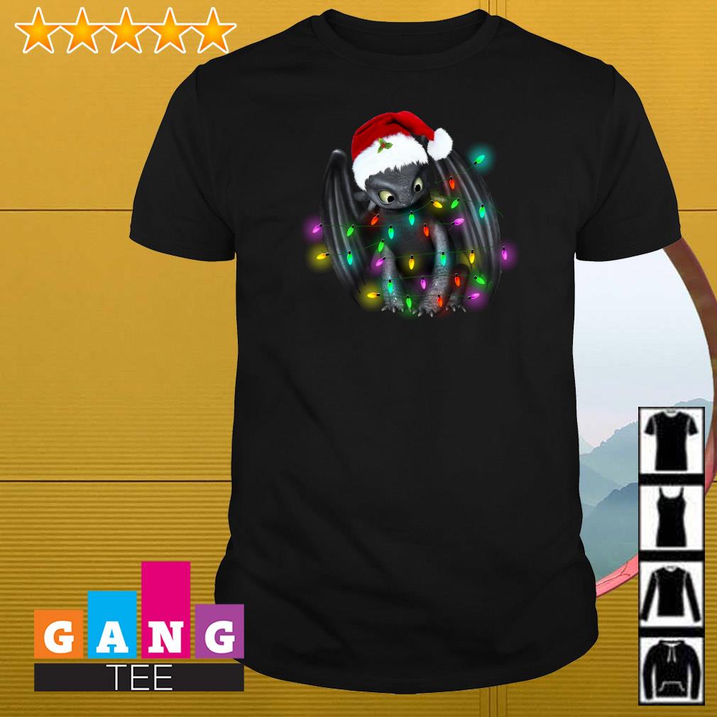 Best How to train your dragon Toothless wearing Santa hat Christmas shirt