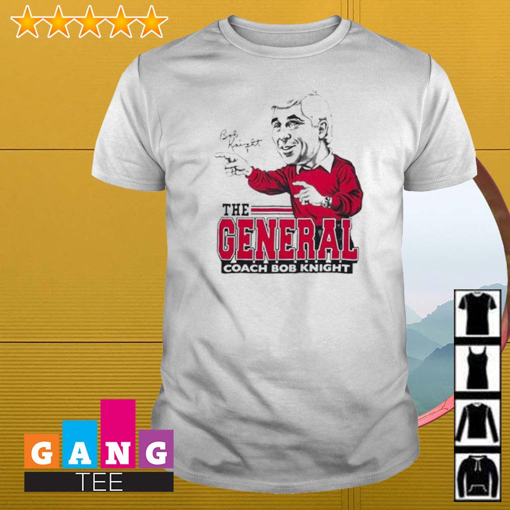 Nice Indiana Hoosiers the general coach Bob Knight caricature shirt