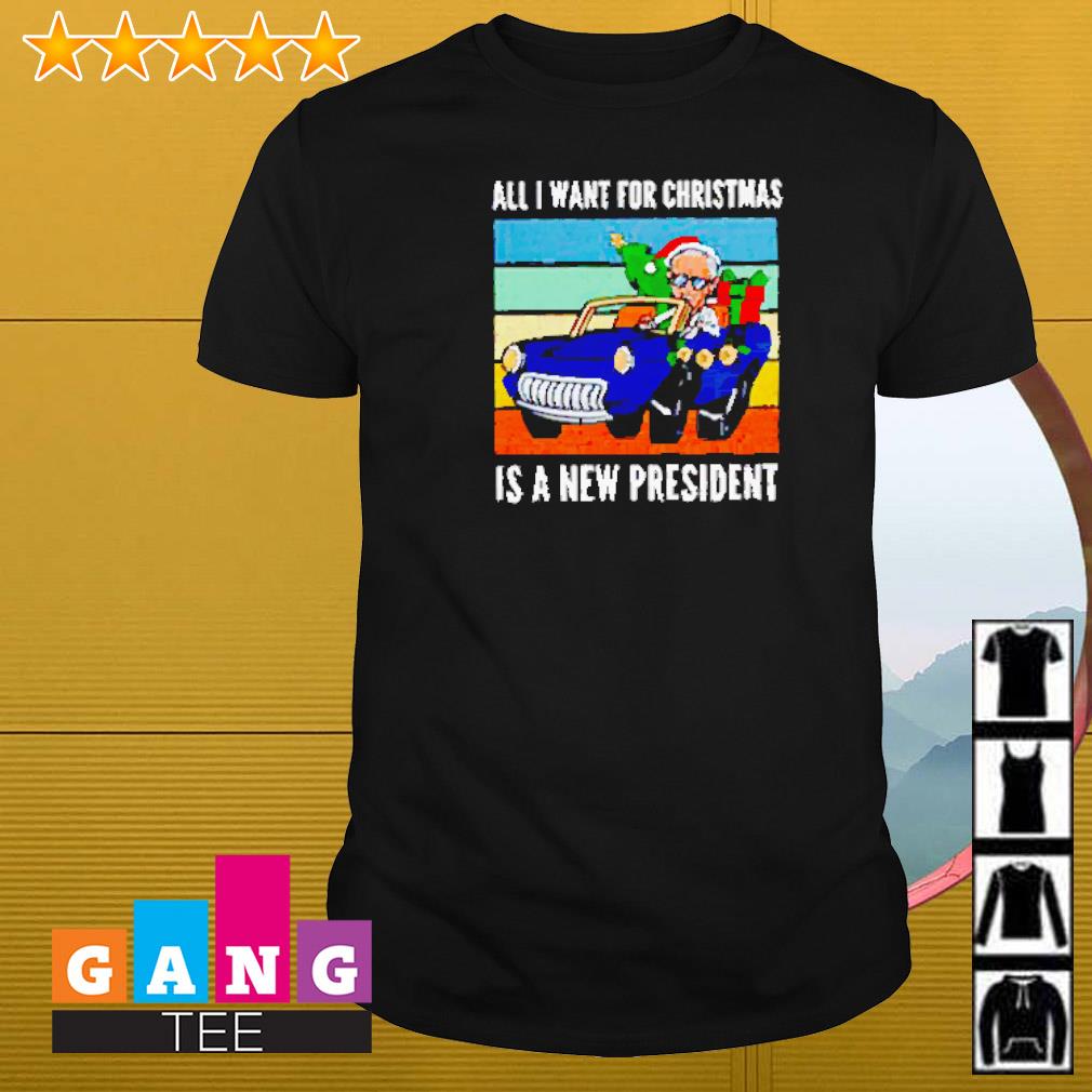 Top Joe Biden all I want for Christmas is a new president vintage shirt
